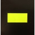 Klika - Etiquette 2612 rectangle jaune fluor permanent 2 pièces