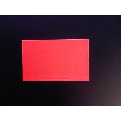 Klika - Etiquette 2616 rouge fluo permanente droite 36 000 2 pièces