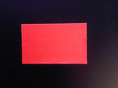 Klika - Etiquette 2616 rouge fluo permanente droite 36 000 2 pièces