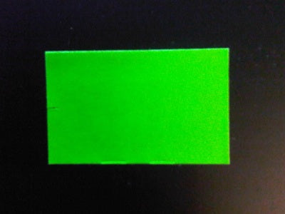 Klika - Etiquette 2616 droite vert fluo amovible