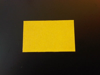 Klika - Etiquette 2616 rectangle jaune amovible