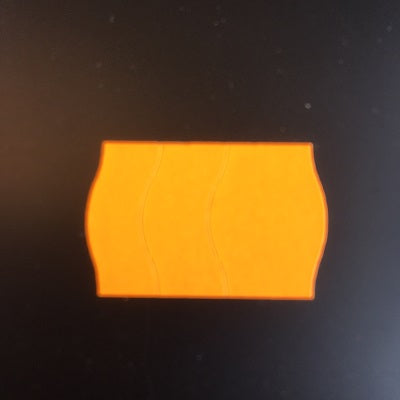 Klika - Etiquette 2516 fl.orange perm 2sl sécurité 2 pièces