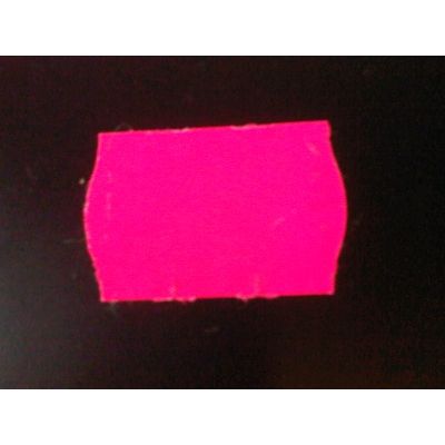 Klika - Etiquette 2616 vague rose fluo permanente 39 600 2 pièces
