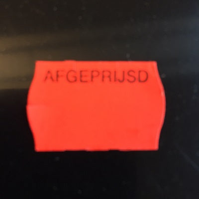 Klika -  Etiket 2516 fl.rood perm AFGEPRIJSD