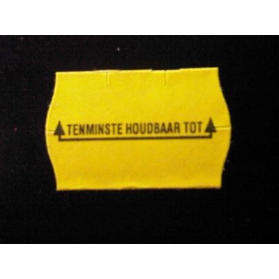 Klika - Etiquette 2516 jaune perm 2 fentes Au moins ho