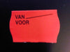 Klika -  Etiket 2516 fl.rd afn.golf Van Voor 39.6