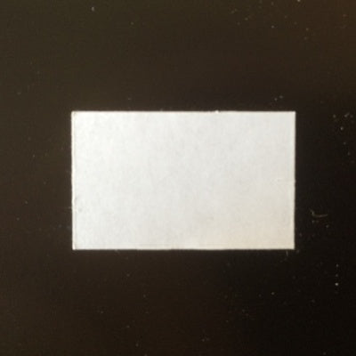 Klika - Label 2619 weißes, abnehmbares Rechteck