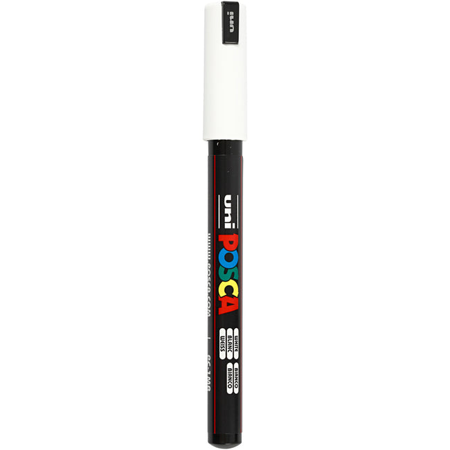 Posca - Marqueur Uni PC1MR extra fin blanc