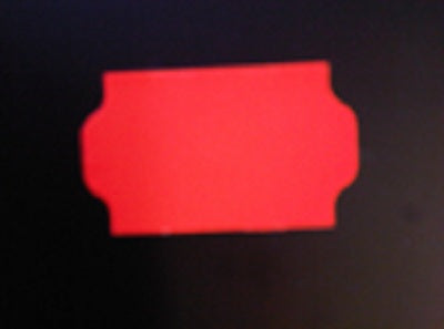 Klika - Etiquette 3219 rouge fluor permanent 30 000