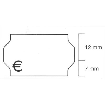 Klika - Etiquette 3219 blanche amovible 30 000