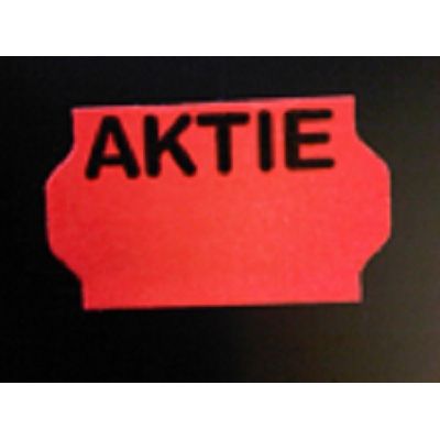 Klika -  Etiket 3219 fluor rood AKTIE