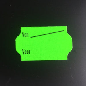 Klika - Label 3219 Fluorgrün dim. Ab Für 2 Stück