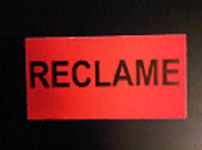 Klika - Etiquette 3719 rouge fluor PUBLICITÉ