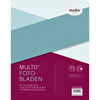 Multo - Feuilles photo intérieures A4 23 trous avec couverture chamoisée 20 feuilles