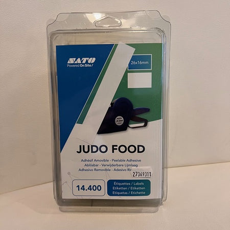 Klika - Etiquettes Judo FOOD 12 rouleaux d'étiquettes 4 pièces