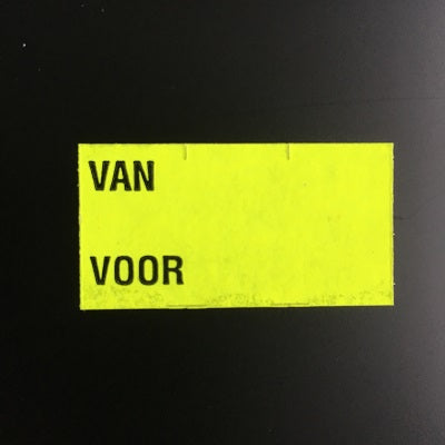 Klika - Etiquette 3719 jaune fluo amovible A partir de Pour 2 pièces