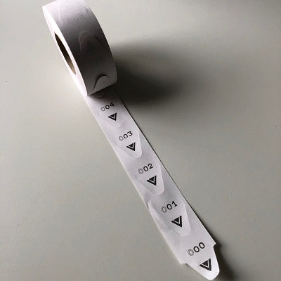 Klika - Rouleau de numéros de séquence blanc 2000 pièces par rouleau