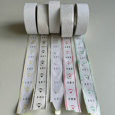 Klika - Rouleau de numéros de séquence blanc 2000 pièces par rouleau