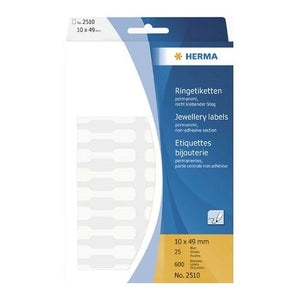 Klika - Etiquette bijoutier 49x10 mm dossier 600 pièces 15 pièces