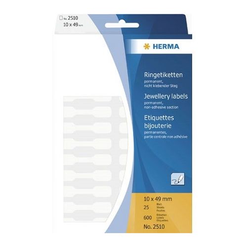 Klika - Etiquette bijoutier 49x10 mm dossier 600 pièces 15 pièces