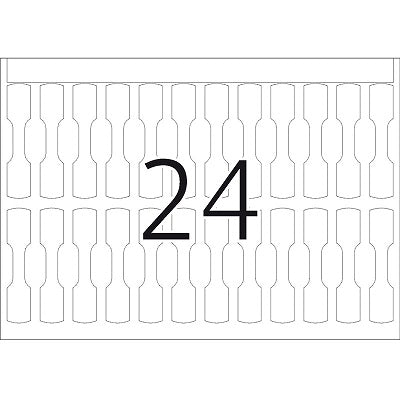 Klika - Etiquette de bijoutier 49x10 mm boîte 5000 pcs