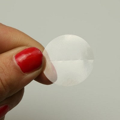 Klika - Etikett 25 mm rund transp perf 2000 Stück