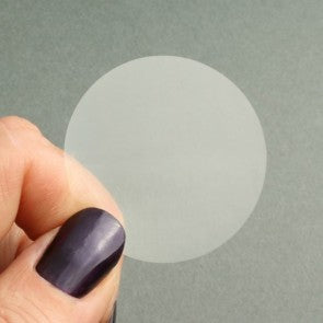 Klika -  Etiket 75 mm rond transparant 1000 stuks