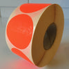 Klika - Etiquette 50 mm ronde rouge fluor 1000 rouleau 15 pièces