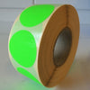 Klika - Etiquette 35 mm ronde vert fluo 1000 rouleau 30 pièces