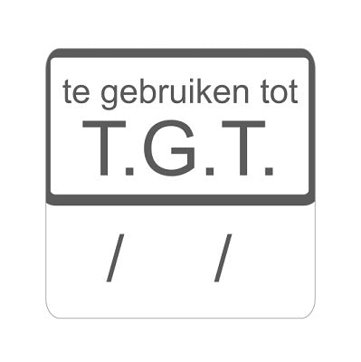 Klika -  Etiket gebruiken TGT wit/magenta 25x25mm