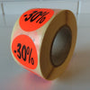 Klika -  Etiket fluor rood 35mm 30% korting 500/r
