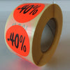 Klika - Étiquette rouge fluor 35mm 40% remise 500/r 30 pièces