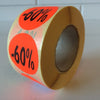 Klika -  Etiket fluor rood 35mm 60% korting 500/r