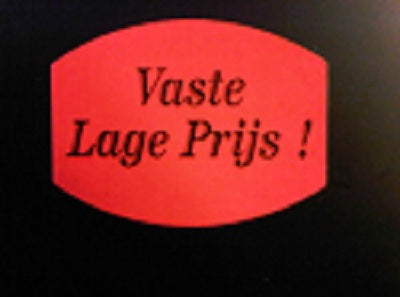 Klika - Etikett fluorrot 33x25mm Feste niedrige p