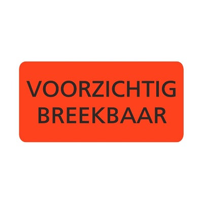 Klika - Etikett fl.rot 95x48mm VORSICHT PAUSE 8 Stück