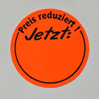 Klika -  Etiket fluor rood 35mm JETZT:
