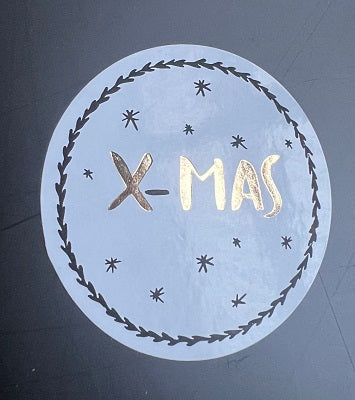 Klika - Label X - weiß/gold/schwarz 40mm