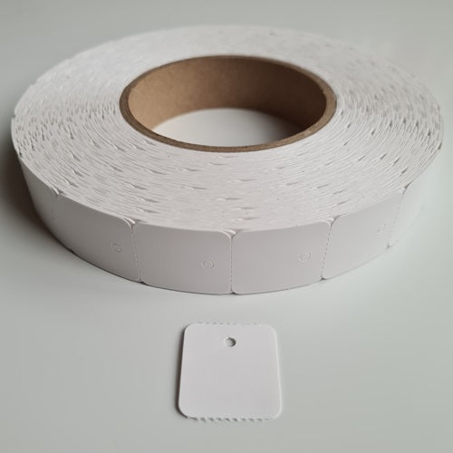 Klika - Hängeetikett auf Rolle 25x27 mm blanko 2000 Stk