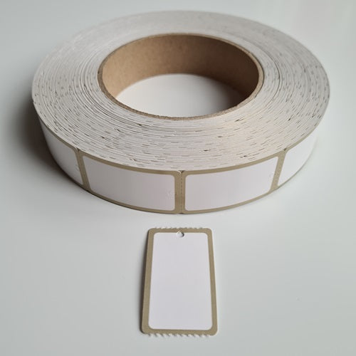 Klika - Etiquette à suspendre en rouleau 25x42 mm Bord OR 1000 15 pièces