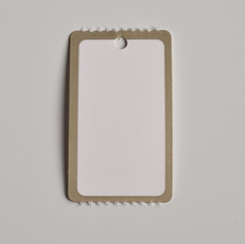 Klika - Etiquette à suspendre en rouleau 25x42 mm Bord OR 1000 15 pièces