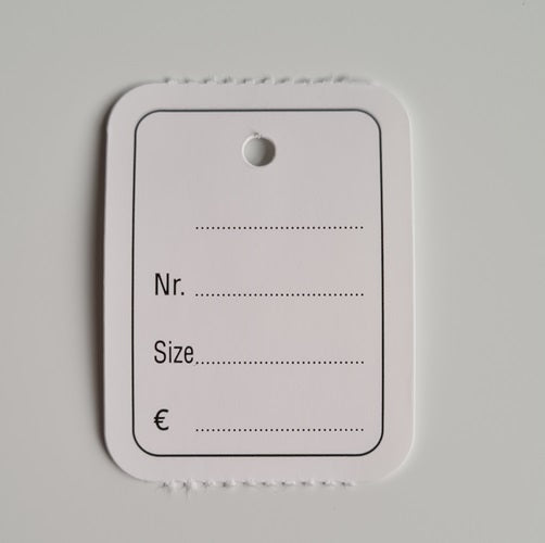 Klika - Étiquette à suspendre en rouleau 30x40mm imprimée 1000 pièces