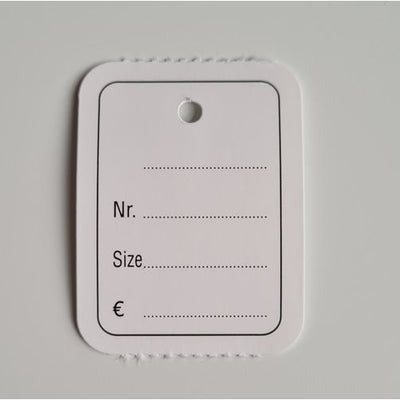 Klika - Étiquette à suspendre en rouleau 30x40 mm imprimée 1000 14 pièces