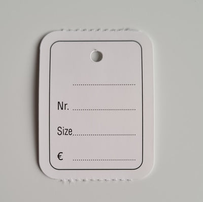 Klika - Étiquette à suspendre en rouleau 30x40 mm imprimée 1000 14 pièces