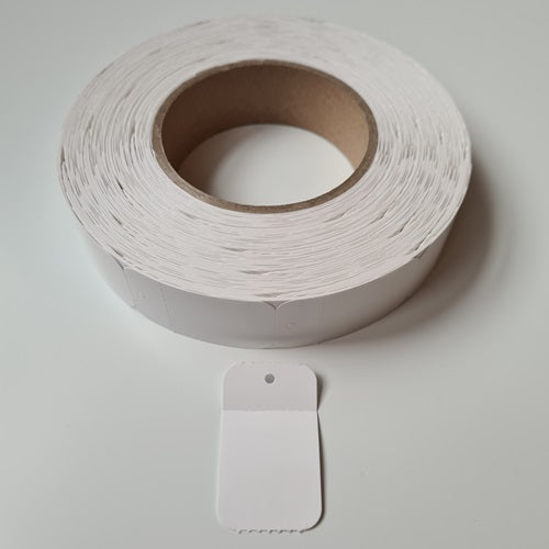 Klika - Etiquette suspendue en rouleau 30x50mm vierge perf1000 10 pièces
