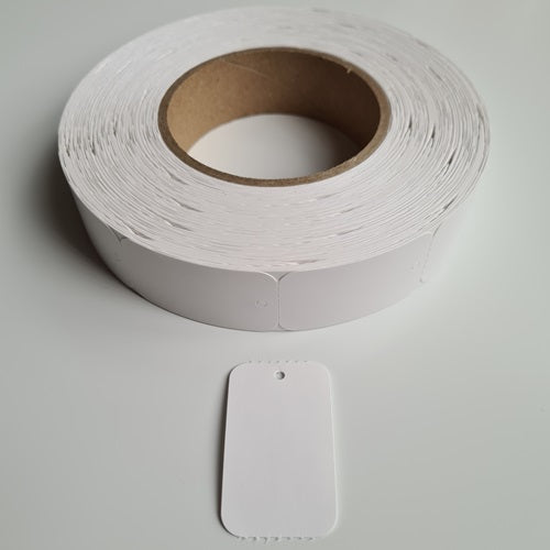 Klika - Étiquette à suspendre en rouleau 30x50 mm vierge sans perforation 10 pièces