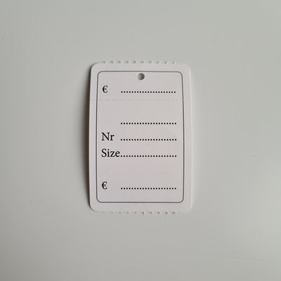 Klika - Etiquette suspendue en rouleau 40x60 mm imprimée 1000 11 pièces