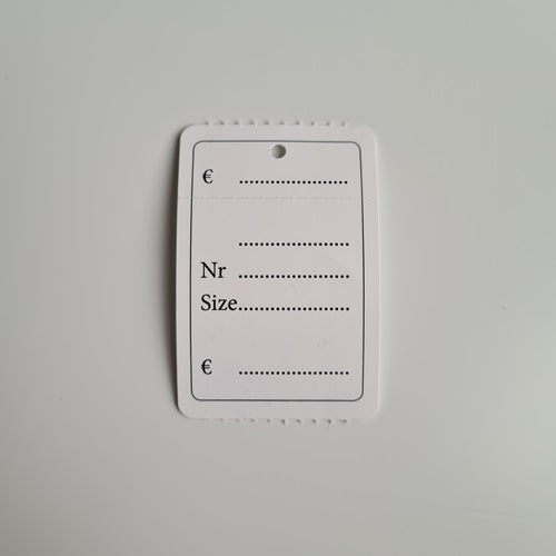 Klika - Etiquette suspendue en rouleau 40x60 mm imprimée 1000 11 pièces