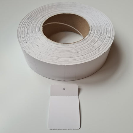 Klika - Étiquette à suspendre en rouleau 40x60mm vierge+perf1000 11 pièces