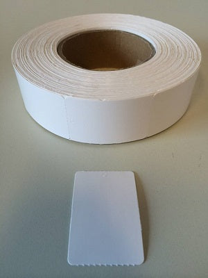 Klika - Étiquette à suspendre en rouleau 40x60 mm blanc, sans perforation 11 pièces