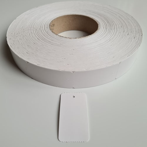 Klika - Etiquette suspendue en rouleau 30x58 mm étroite blanc 2000 8 pièces